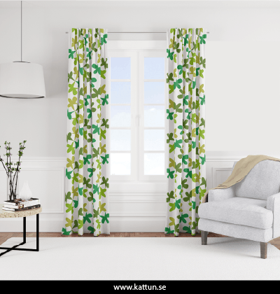 Mönsterdesign för veckade gardiner
